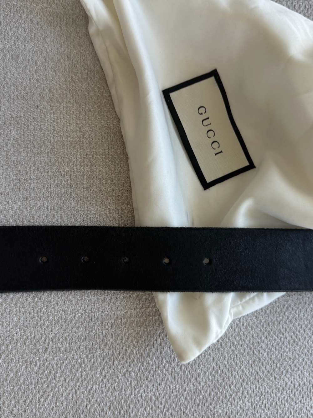 Authentic Gucci GG Marmont Wide Belt – Black Leather Size 95/38 – Made in Italy - Picture 9 of 9